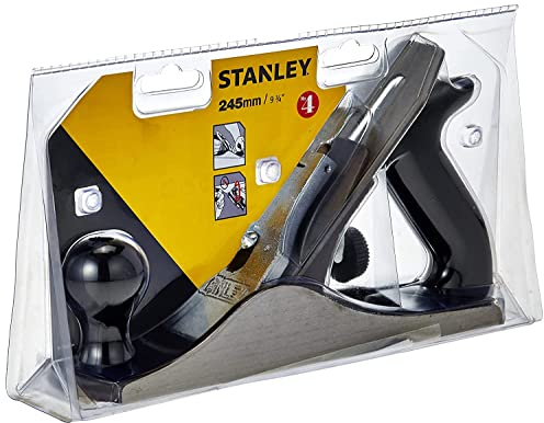 Stanley Handyman Putzhobel, 250mm Eisenlänge, glatte Sohle, geschliffene Seiten, Maulbreite Veränderbar, 1-12-204