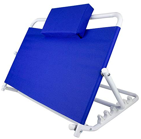 Mobiclinic, Schienale letto, Supporto schiena, Regolabile, Da 45º a 60º, Cuscino poggiatesta, Blu