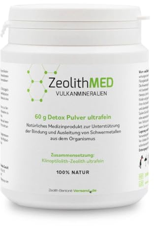 Zeolite MED Detox-Polvere ultrafina 60g Dispositivo Medico CE