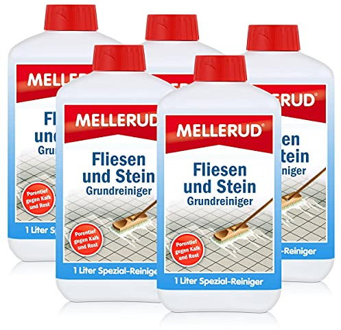 5x Mellerud Fliesen und Stein Grundreiniger 1L