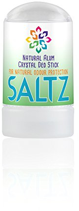 Green Bear - SALTZ Natural Deodorant Crystal STICK -100% Natural Ingredients, Fragrance Free, Vegan & Cruelty Free, Unisex for Adults & kids (Handy travel size) - 50gm