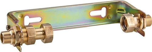Wasserzählerbügel waagerecht verzinkt Qn 10 m³/h-1 1/2 x 1 1/2 MS-Verschraubung starre Ausführung