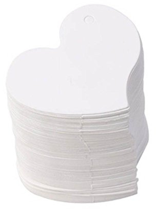 Etiquetas de papel Kraft con diseño de corazón, 50 unidades, con agujero, para colgar etiquetas, etiquetas de regalo de boda, regalo de fiesta, etiquetas de nombre, etiquetas de papel en blanco