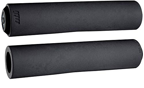 Odi Float Slip-On Mountain Bike Grips - Black/Black, 130mm / Single Clamp Locking Handle Bar MTB Part Biking Rubber Handlebar Riding Cycling Ride Trail Enduro Downhill Hand Comfort Accessories