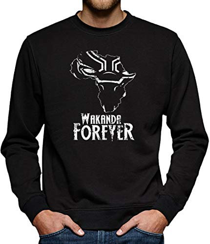 Wakanda Africa Forever Sweatshirt Pullover Herren S Schwarz