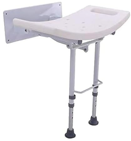 OrtoPrime Sedile da doccia mobile con gambe - Sedia doccia antiscivolo Banco pieghevole - Sgabello doccia per più regolabili in altezza - Sgabello bagno resistente