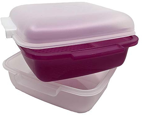 Marel Shop® - Vaporiera Cottura per Forno Microonde 24 x 20 x 11 H cm compatibile con Whirlpool Ignis Bauknecht per Modelli: JQ280SL - JQ276BL - JC216WH - JC216BL - JC216SL - JC212WH - JC213WH