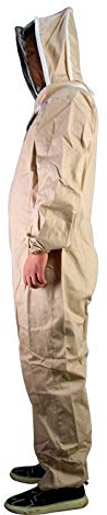 Z-LIANG Innenbelüftete Bienenzucht Anzug mit Schleier for den professionellen und Anfänger Imker/Imker Outfit Braun (Size : XXL)