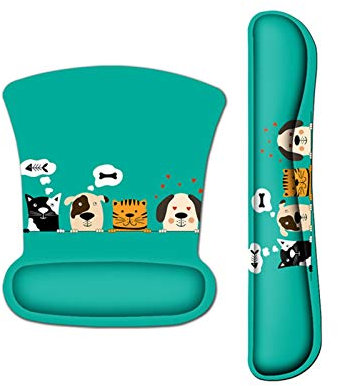caihuashopping Confort avec Repose-Poignet Tapis de Souris Ergonomique Tapis de Souris Repose-Poignets de Soutien Tapis de Souris Non-Slip Clavier Repose-Poignet Support (Color : A)