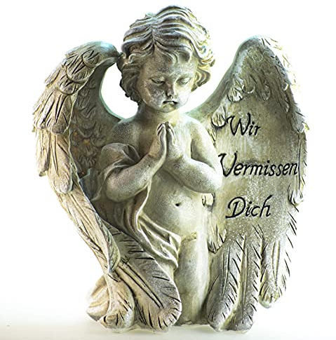Schneemann-Versand Engel mit Spruch Dekoration Trauerengel Grabschmuck Engelsfigur