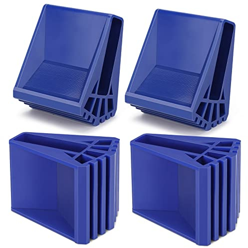 Leiter Gummifüße 4 Stück Gummi Leiterfüße Matte Rutschfeste Leiterfußabdeckung für Leiter Teleskopleitern Fischgrätleitern(Blau)