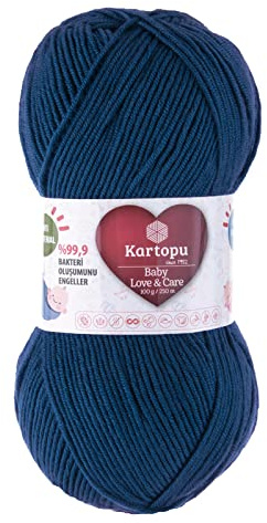5 x 100g Strickgarn Kartopu Baby Love and Care antibakteriell Babywolle Babystrickgarn Häkelgarn Farbwahl