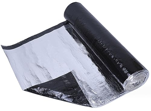 Schuppen Dachpappe Selbstklebend, Gartenhäuser Dachabdichtung Bitumen, Selbstklebende Dachfolie Dachbahn, Dachfolie Aluminium Selbstklebende Folie, für Schuppen, Carports und Mehr (Size : 1x10m)