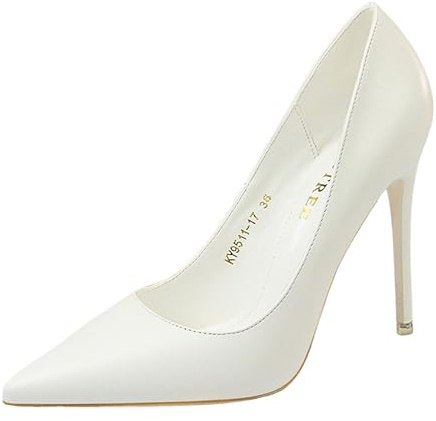 seiveini Femme Escarpins à Talons Aiguilles Bout Pointu Pompes à Talons Hauts Élégante Escarpins à Talons Hauts Sexy High Heels Chaussures de Soirée Cérémonie Mariage Fête