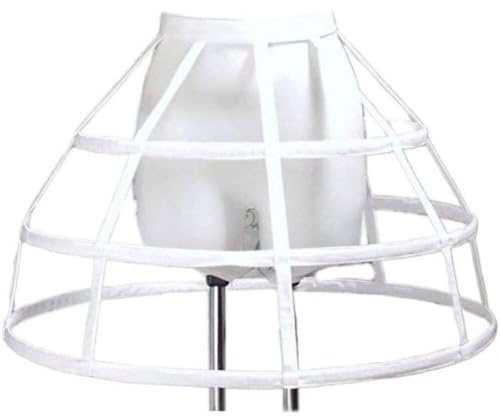 3 Hoop Hollow Out Fish Bone Petticoat bröllopsklänning för kvinnor under domare Lolita Bubble Cage Paneler kjol för brudbröllop