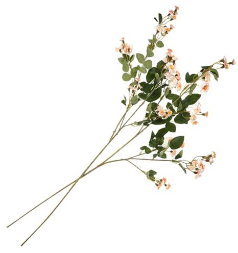 MUCKLILY 2stücke Kunstblumen Stiele Künstliche Blumenpicks Für DIY Hochzeitsbasteleien Festdekoration Mit Ornamenten Für Wohnzimmer Esstisch Büro