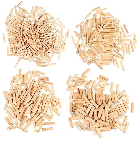 Gatuida 500pezzi Pz Connettori Legno Dowel Fluttuante Per Finitura Mobile Per Riparazioni e Assemblaggi
