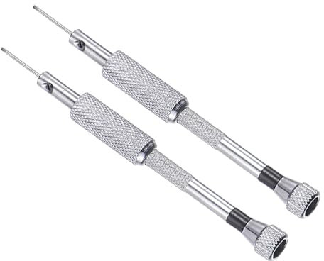 CoCud Mini Tournevis Torx, Taille 1,0 mm, Longueur 90 mm, Acier au Carbone, Petits Tournevis à 6 Points Noir - (pour Lunettes, Montre), 2 Pièces
