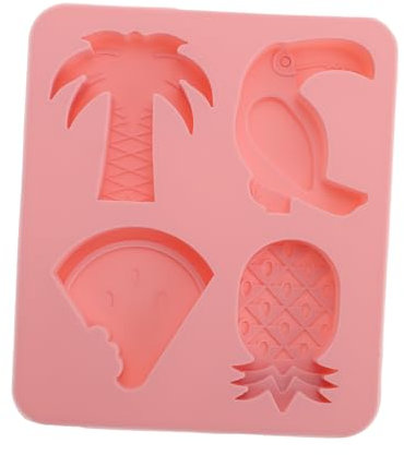 PRETYZOOM 3piezas Moldes Para Helados De Diseño Tropical Moldes Para Paletas De Hielo De Cavidades Forma De y Sandía Para Fiestas y Uso Doméstico Suministros De Cocina