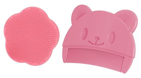 2 Stück Baby Badebürste, Milchschorf Baby Entfernen Bürste, Baby Haarkamm, Silikon Kopfhaut Massagebürste, Kopfhaut Massagebürste Baby, Für Neugeborene, Baby