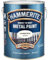 AMK® Hammerite Metal Paint Hammered White 250ml Direct To Rust Quick Drying No Primer Or Undercoat Needed Single Coat