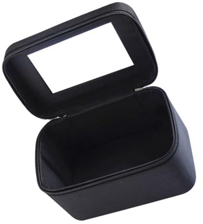 Mikinona Sac de Cosmétiques avec Miroir Sac de Voyage Organisateur pour Cosmétiques Bijoux et Produits de Toilette