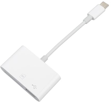 Lettore di Schede di Memoria 3 in 1 con velocità: 500 MB/s, Multiporta A per Trasferimenti Senza Interruzioni tra Telefoni, PC, Laptop, Fotocamere e Dischi U.