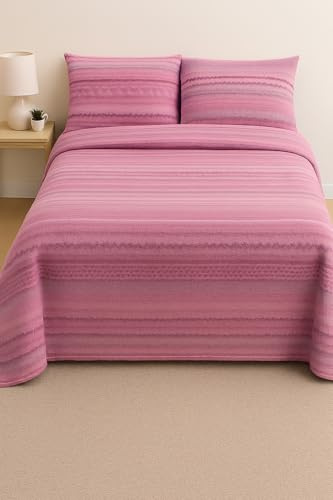 Corredocasa - Completo Lenzuola Letto in Morbido e Caldo Pile, Ancora più Caldo della Flanella Set di Lenzuola Matrimoniale, Singolo e Una Piazza e Mezza con Federe, (Rosa, Singolo)