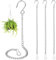 LLOUSSAK 4 cadenas colgantes para colgar macetas, colgantes exteriores, 25,7 cm, cadena con clips y ganchos en S, colgante para maceta, planta colgante, macetas, pájaros, linternas