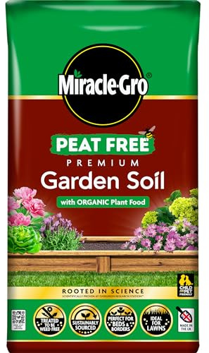 Miracle-Gro PEAT FREE Premium Garden Soil, 30 litre (Pack of 6)