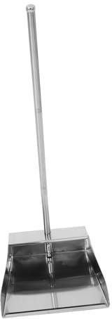 TIDTALEO Bending Garbage Shovel Long Handle for Cleaning Stainless Steel Dust Pan for Home Offices Kitchen Stoop-Less Cleaning Tool