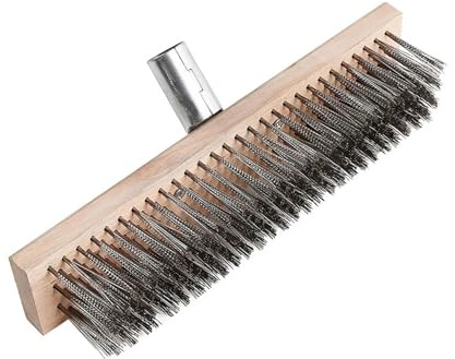 Escoba para Exteriores 1 Cepillo de Alambre for Suelo de 20/30/45 cm, for Uso doméstico, Interior y Exterior, Limpiador de jardín, Escoba de Limpieza, Accesorios de Limpieza(30CMX7CMX4.5CM)