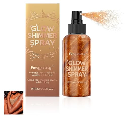 Fengyang® Olio Luccicante Secco, Spray Illuminante Per Il Corpo, Evidenziatore Liquido Con Texture Leggera, Per Viso, Spalle, Occhi, Gambe