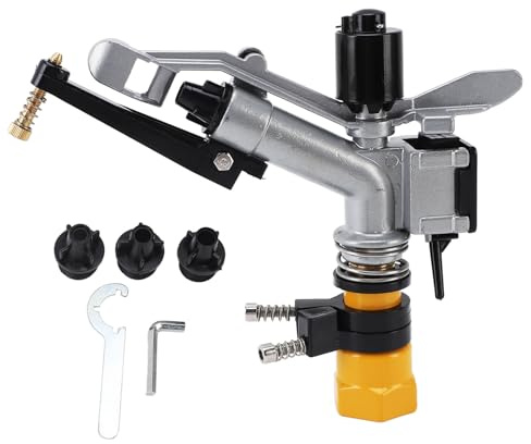 Impact Sprinkler 360 Grad Auto rotieren großer Bewässerungssprinkler mit 1 1/2 Zoll FNPT -Schnittstelle für Yard Garden Rasen