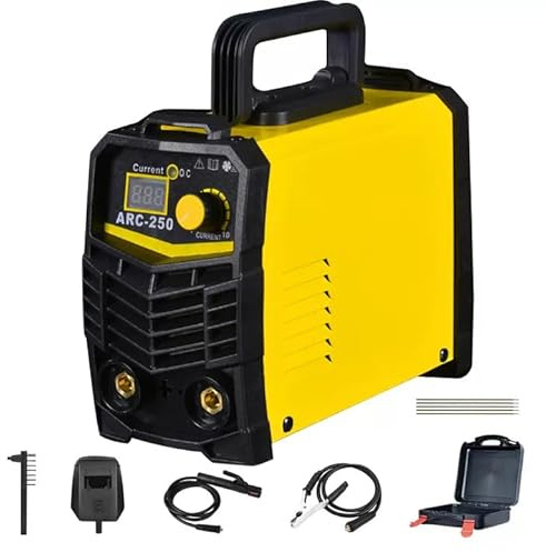 250A ARC Welder Machine, Stick Welding Machine with LCD Digital Display, Portable Inverter Stick Welder Suitable for 1.6-3.2mm Welding Rod