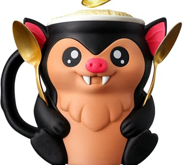 ZZ LIFE Ice Cream Pint Holder – Fits Standard Pints – Dual Spoon Sockets – Keeps Hands Warm – Fun Unique Designs with Vibrant Colors – Reusable Ice Cream Sleeve - Ramen Noodle Holder (Bat)