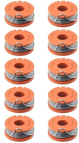 Zhanhai 2/5/10 Pack Strimmer Spool Line Fits for Spear and for Jackson 18v S1825CT 36v S3630CT, S3630CT2 N0F-GT-250/18-D Grass Trimmer Replacement Accessories (10 Pack)
