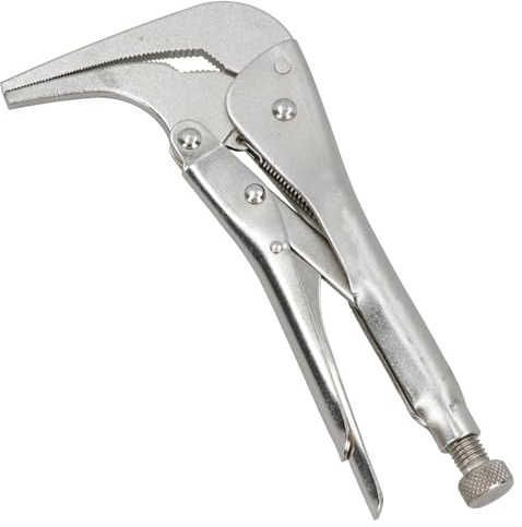 Long Nose Locking Pliers Mole Grips with 90 Degree Angled Head 10 inch 1pc