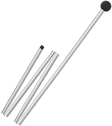 High Performance Tarpaulin Poles - Foldable Aluminium Alloy, Tent Poles for Camping Adjustable Awning, Portable Replacement Support Poles, Backpack Packaging Hiking