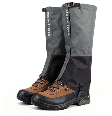 CIYIN Outdoor Gamaschen, 600D wasserdichte Gamaschen, Staubdicht Einstellbare Atmungsaktive Beinschutz Gaiter, Skifahren Unisex,für Wandern, Klettern, Jagen