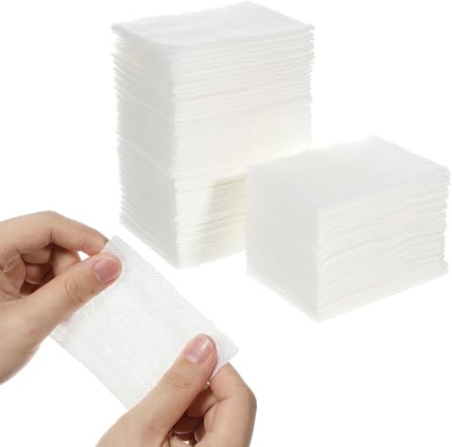 Outanaya Dischetti di Cotone Riutilizzabili per Viso in Cotone Bianco, 2 Confezioni da 200 Pezzi, Multiuso e Resistenti per Rimozione Make-up e Tonico