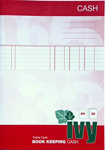 Haushaltsbuch mit 3 Spalten, A4, 32 Seiten, englischsprachig