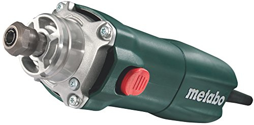 metabo Geradschleifer GE 710 Compact - 710 W, 13000-34000 U/min, 6 mm Spannbohrung, 4 m Kabel - Staubschutz, Präzisions-Spannzange, für Entgraten, Fräsen, Schleifen und Schneiden - Inkl. Zubehör