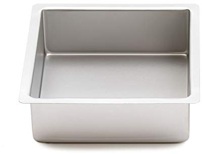 Decora 0062641 Moule ANODISé CARRé AU Bord Droit CM 30X30X7,5 H, Métal, 30 x 30 x 7, Argent