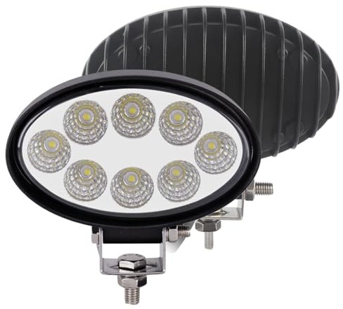 Autojare 24W LED Arbeitsscheinwerfer 12V 24V Traktor Zusatzscheinwerfer 24Volt Rückfahrscheinwerfer für Traktor Bagger offroad SUV ATV UTE UTV