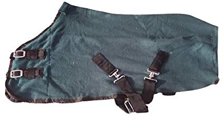 Cwell Equine Mini Shettland Pferdedecke, Fleece, 90 cm, Grün