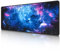 EFISH Grand tapis de souris de jeu（800×300×3mm） avec bords cousus, base en caoutchouc naturel antidérapant durable, tapis de clavier lavable, tapis de bureau pour gamer, bureau. Starry sky Mouse Pad