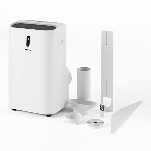 Ometa Air Portable 4-in-1 Air Conditioner - 12000BTU WiFi App Alexa Control, Cooling/Heating, Sleep, Fan, Drying Modes, Window Kits