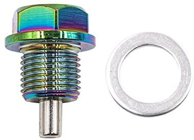 Vite magnetica di scarico dell'olio, M12 x 1,75, vite di scarico dell'olio per motori auto, vite per vasca dell'olio con guarnizione, dado di scarico universale, adattatore M12 M14 M16 M20