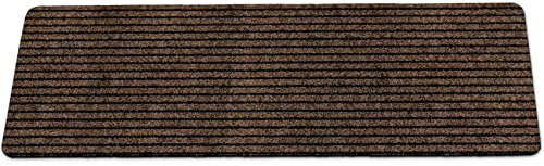 ANRO Schmutzfangmatte Mischa Braun 120 x 40 cm – rutschfeste Fußmatte für innen & außen | Türmatte Sauberlaufmatte mit Gummirücken, waschbar, Flur & Eingang
